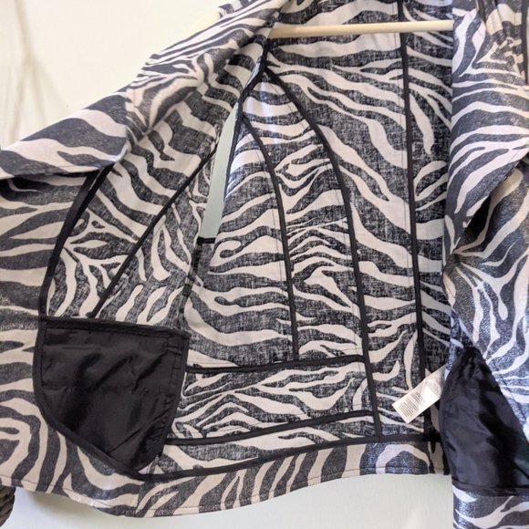 Chico's Foiled Zebra Print Vest - Picture 6 of 8